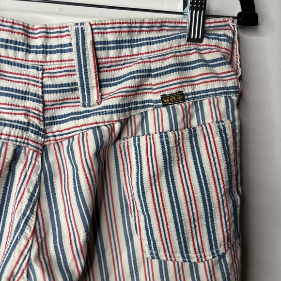 1970s Vintage Maverick Blue Red White Striped Pants Size 13/14 Made in USA - Picture 6 of 8